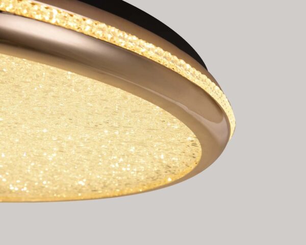 PLAFON LED ZOVA 58CM 50W 3000K OURO BRILHO - Image 5