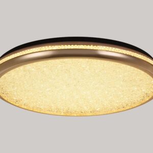 PLAFON LED ZOVA 58CM 50W 3000K OURO BRILHO