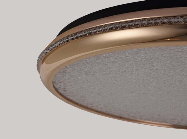 PLAFON LED ZOVA 58CM 50W 3000K OURO BRILHO - Image 4
