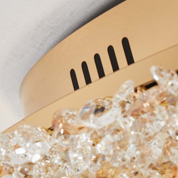 PLAFON LED JOU 40CM 24W 3000K DOURADO BRILHO - Image 4