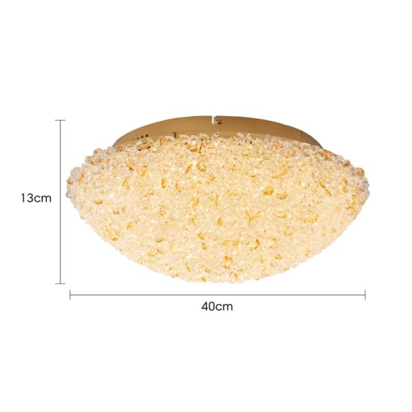 PLAFON LED JOU 40CM 24W 3000K DOURADO BRILHO - Image 7