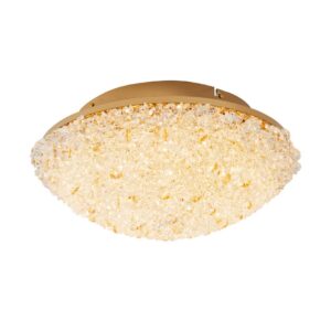 PLAFON LED JOU 50CM 36W 3000K DOURADO BRILHO