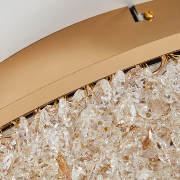 PLAFON LED JOU 50CM 36W 3000K DOURADO BRILHO - Image 3