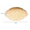 PLAFON LED JOU 50CM 36W 3000K DOURADO BRILHO - Image 6