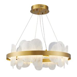 PENDENTE LED BLOE 65CM 50W 3000K DOURADO FOSCO