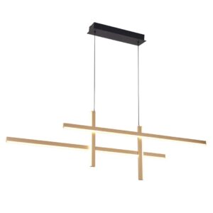 PENDENTE LED ASHI 40W 3000K OURO CHAMPAGNE