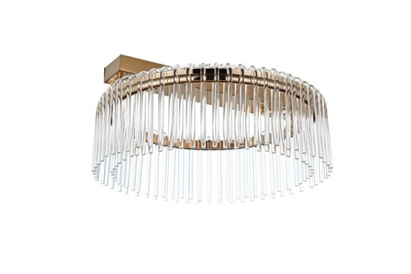 PLAFON LED GOULI 50CM 32W 2700K OURO BRILHO - Image 2