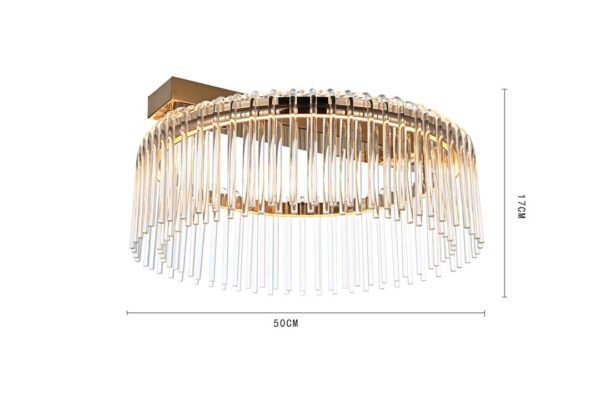 PLAFON LED GOULI 50CM 32W 2700K OURO BRILHO - Image 4