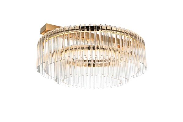 PLAFON LED GOULI 40/60 51W 2700K OURO BRILHO