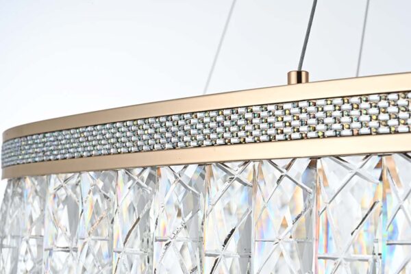 PENDENTE LED CRISTAL STENNA 40/60CM 47W 3000K OURO BRILHO - Image 6