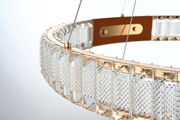 PENDENTE LED CRISTAL GULTY 40/60CM 51W 3000K OURO BRILHO - Image 3