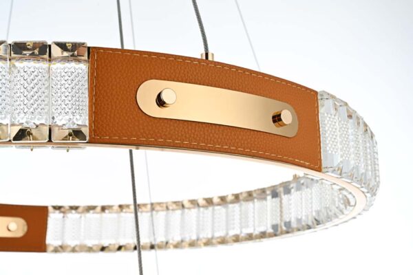 PENDENTE LED CRISTAL GULTY 40/60CM 51W 3000K OURO BRILHO - Image 4
