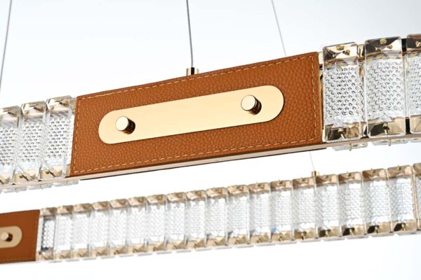 PENDENTE LED CRISTAL GULTY 30*96CM 40W 3000K OURO BRILHO - Image 3