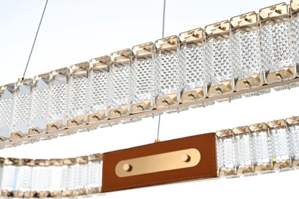 PENDENTE LED CRISTAL GULTY 30*96CM 40W 3000K OURO BRILHO - Image 4