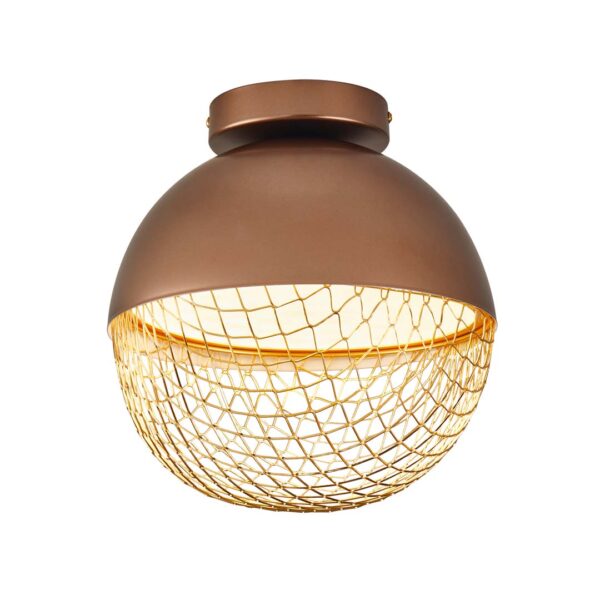 PLAFON LED REZI 25CM 18W 3000K COBRE