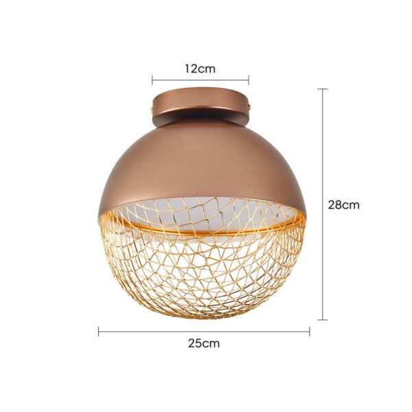 PLAFON LED REZI 25CM 18W 3000K COBRE - Image 7