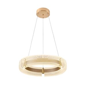 PENDENTE LED DALEN 60CM 60W 2700K OURO BRILHO
