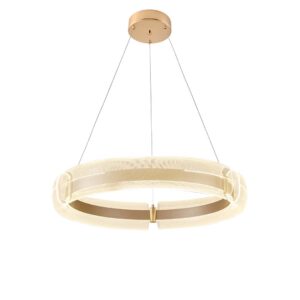 PENDENTE LED DALEN 80CM 80W 2700K OURO BRILHO