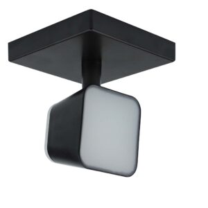 SPOT LED SOBREP. CYLIN QDR. 7W 3000K PT.