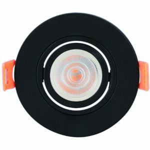 SPOT PLANO EMBUTIR RED. MR11 PRETO