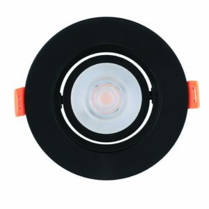 SPOT PLANO EMBUTIR RED. MR16 PRETO
