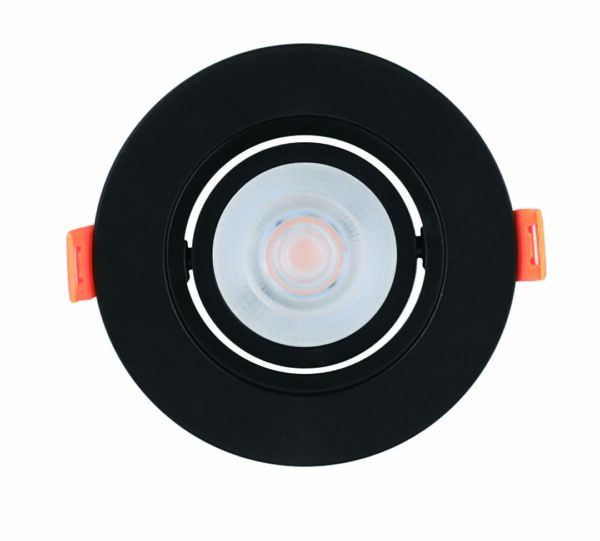SPOT PLANO EMBUTIR RED. MR16 PRETO