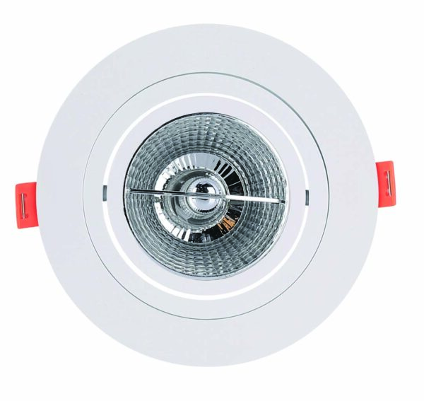 SPOT PLANO EMBUTIR RED. AR70 BRANCO