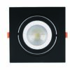 SPOT PLANO EMBUTIR QDR. PAR30 PRETO