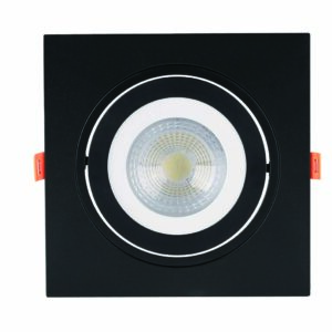 SPOT PLANO EMBUTIR QDR. PAR30 PRETO