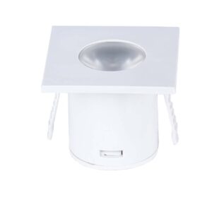 MINI SPOT LED YASA QDR. PARA MOVEIS C/2 1W 3000K BR