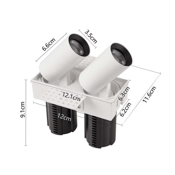 SPOT LED EMBUTIR ALNY 36? 10W 3000K BRANCO - Image 8