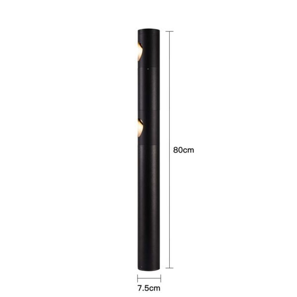 LUM. LED DE JARDIM SOIL IP66 C/80CM 2*7W 3000K PT - Image 4