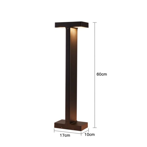 LUM. LED DE JARDIM ELON IP66 C/60CM 2*5W 3000K PT - Image 4