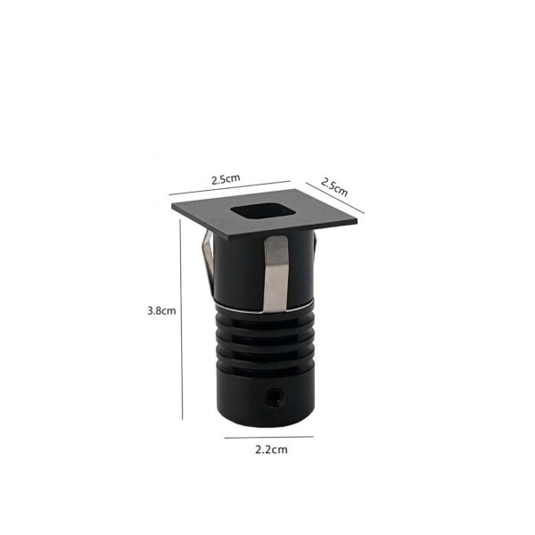 MINI SPOT LED DOMY NAM QUAD. DE EMBUTIR 1W 3000K IRC90 PT - Image 6