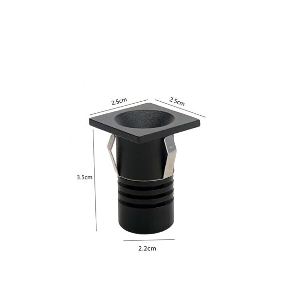 MINI SPOT LED AUKO ONO QUAD. DE EMBUTIR 1W 3000K IRC90 PT - Image 4