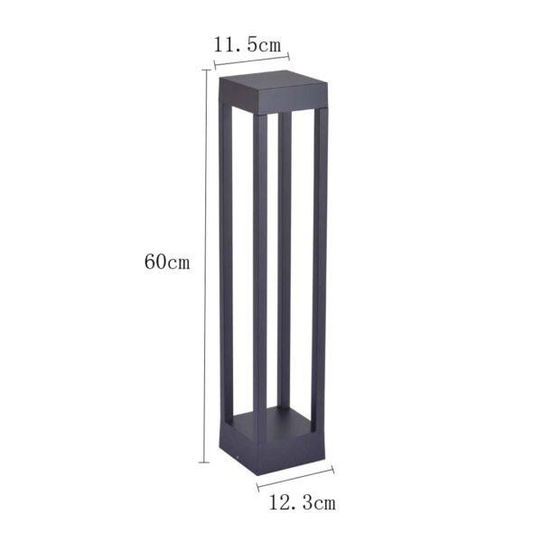 LUM. LED JARDIM ZEAN IP66 60CM 10W 3000K PT - Image 7