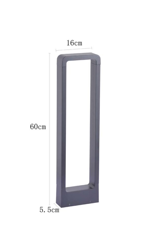 LUM. LED JARDIM RONU IP66 40CM 10W 3000K PT - Image 9
