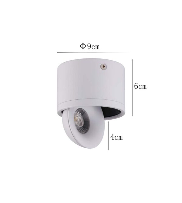 SPOT LED SOBREPOR SKEL 24? 7W 3000K BRANCO - Image 9