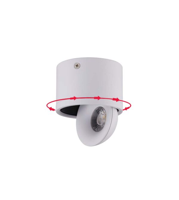 SPOT LED SOBREPOR SKEL 24? 7W 3000K BRANCO - Image 10