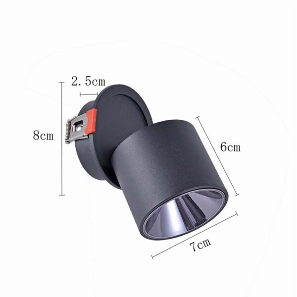 SPOT LED EMBUTIR ALNY 36? 10W 3000K PRETO - Image 10