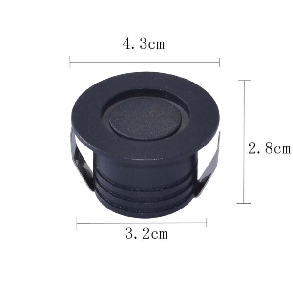 SPOT LED EMBUTIR NOBI 3W 3000K PT - Image 3