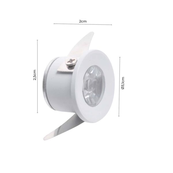 SPOT LED ELYSA RED 1W 3000K PT - Image 3