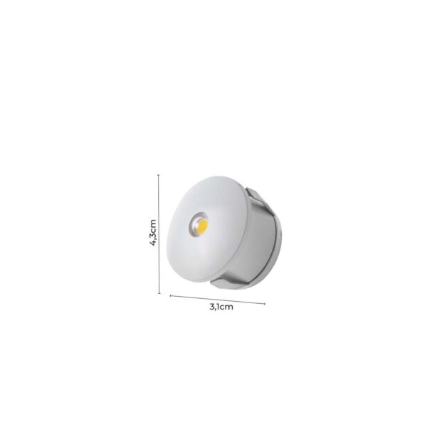 MINI SPOT LED ZORA 1W 3000K - Image 5