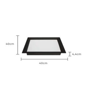 PAINEL LED KAIS EMBUTIR 36W 3000K PT